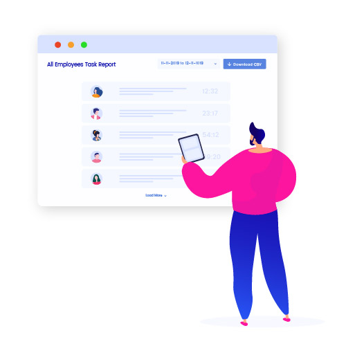 all employees task report