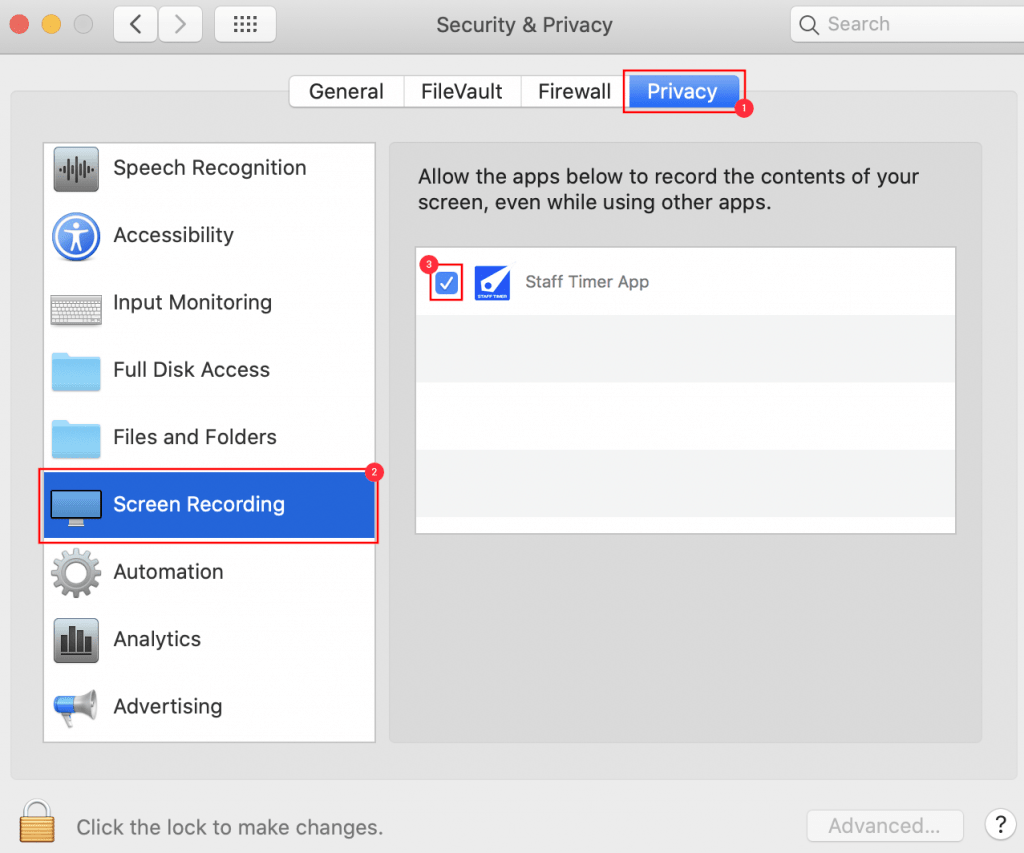 Accessibility for Screen Recording