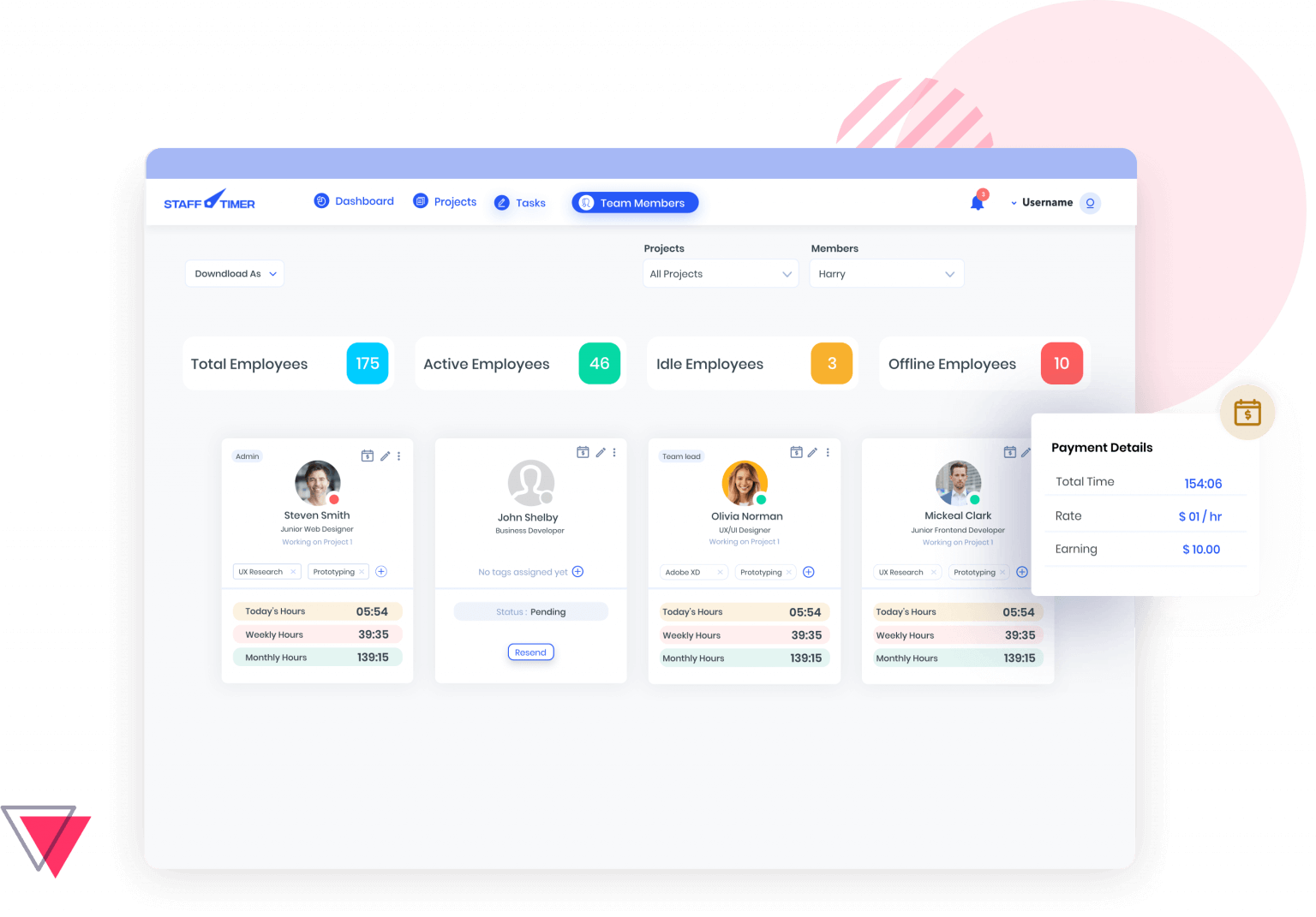 Best task tracking software | Staff timer App
