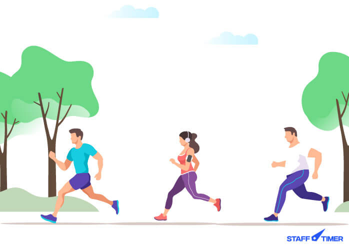 People running to improve quality of life